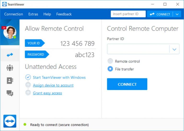 teamviewer remote control password